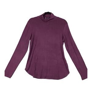 Premise Women’s Purple Mock Neck Long Sleeve Sweater Size M NWOT